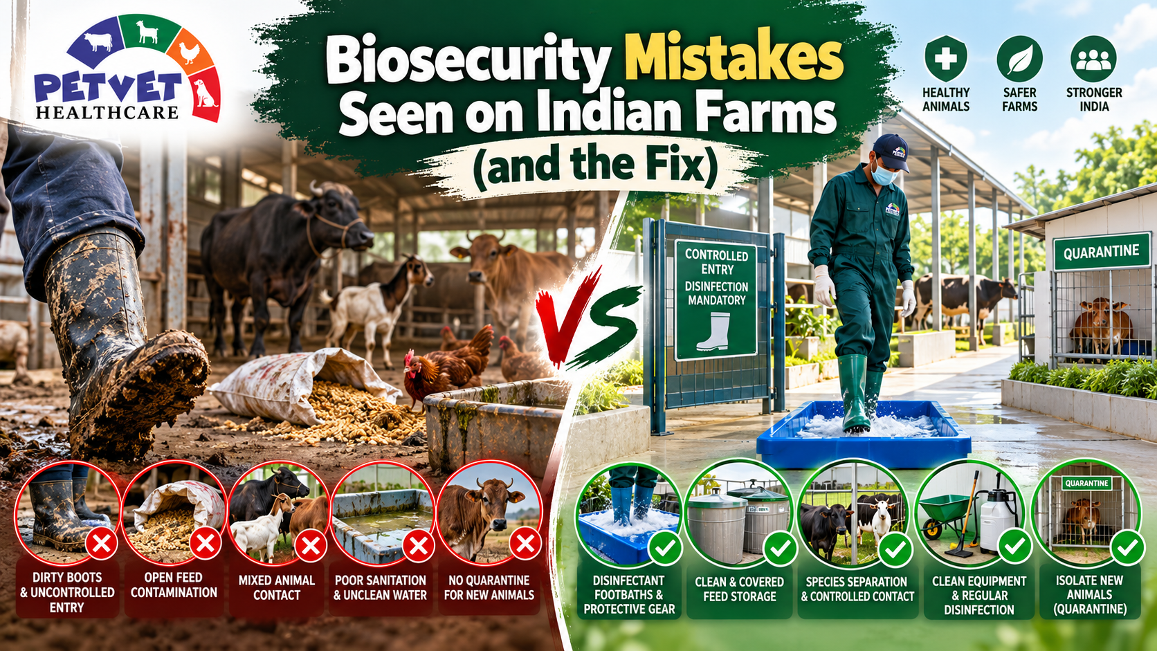 Biosecurity Mistakes Seen on Indian Farms (and the Fix)