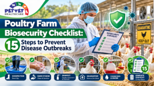 Read more about the article Poultry Farm Biosecurity Checklist: 15 Steps to Prevent Disease Outbreaks