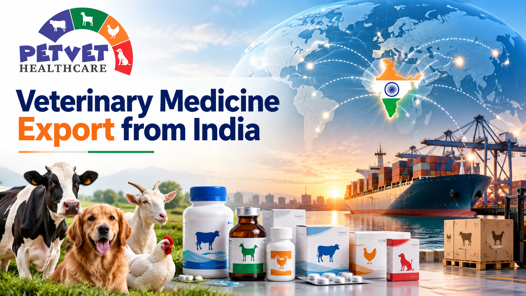 You are currently viewing Veterinary Medicine Export from India: Licenses, Documents, Countries & Process